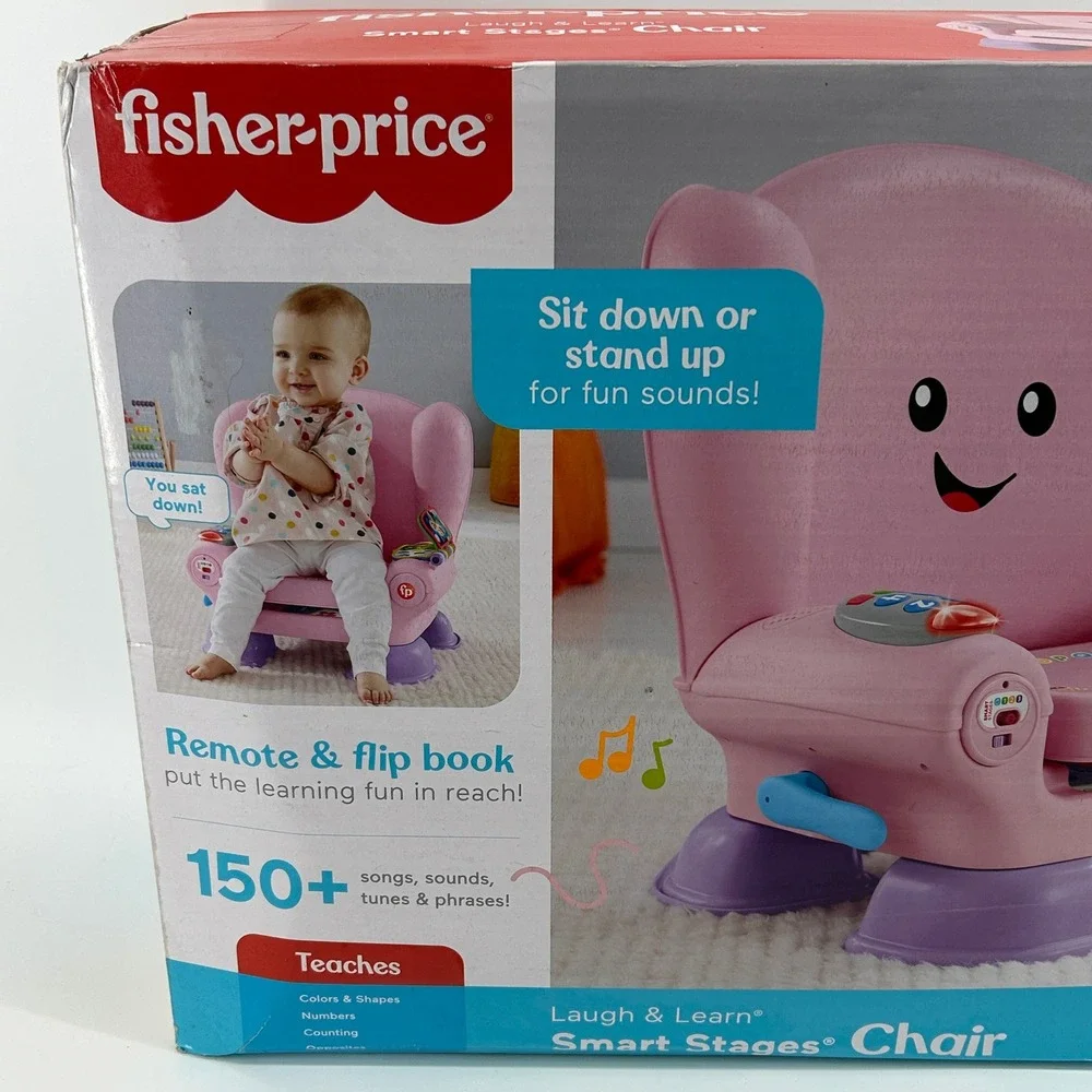 Fisher-Price Laugh & Learn Smart Stages Chair Pink Toddler Musical Toy 12M+ NEW